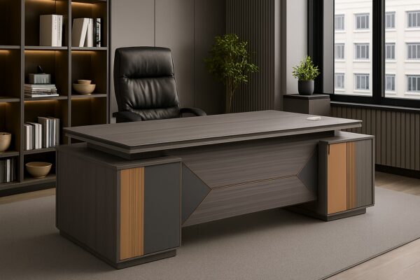 4-way office workstation, clerical office seat, half glass cabinet, 1.8m executive desk, directors reclining seat, 1.2m advance desk, strong mesh office seat, modern wooden credenza
