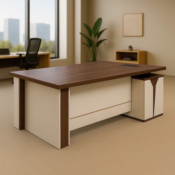 2-door wooden credenza, swivel adjustable stool, executive glass coffee table, 1.4m executive desk, executive office seat, mesh visitors seat, 3-drawers cabinet