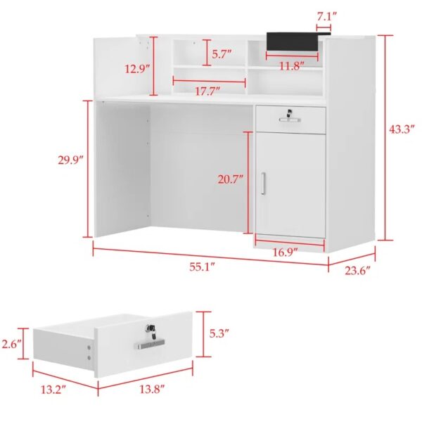 2-door wooden credenza, swivel adjustable stool, executive glass coffee table, 1.4m executive desk, executive office seat, mesh visitors seat, 3-drawers cabinet