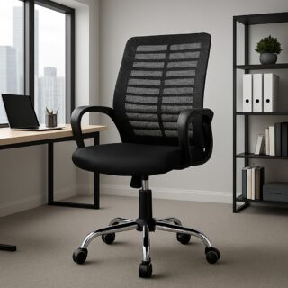 2.4m boardroom table, improved mesh boardroom seat,6-way workstation, headrest office seat, cabinet with safe, 5-seater lounge sofa, foldable training table, 1400mm reception office desk, 2m executive office desk, butterfly office seat
