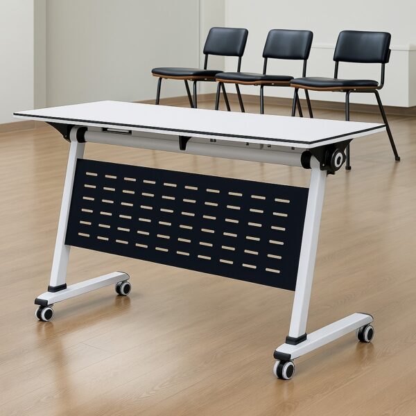 3-link waiting bench, 15-locker filing cabinet, 1.4m executive office desk, bliss executive office seat, 6-way workstation, back mesh office seat, 2.4m boardroom table, boardroom seat