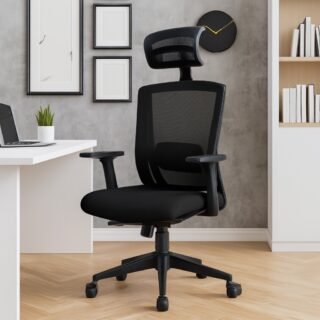 2.4m boardroom table, mahogany visitors seat, 2-door wooden credenza, 1.8m executive office desk, reclining director seat, 3-door advance cabinet, mesh visitors seat, 2m advance office desk, orthopedic office seat, executive coat hanger, 5-seater waiting sofa, 1-way workstation, ergonomic office seat