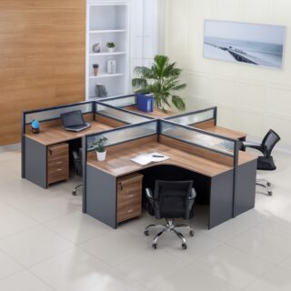 6-way workstation, executive coat hanger, 1400mm executive office desk, 2-door filing cabinet, full glass filing cabinet, swivel seat, directors reclining seat, reception office desk, butterfly office seat, 2400mm boardroom table