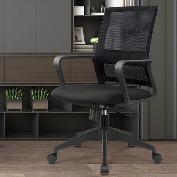 swivel stool, 1-way workstation, adjustable table, executive visitors seat
