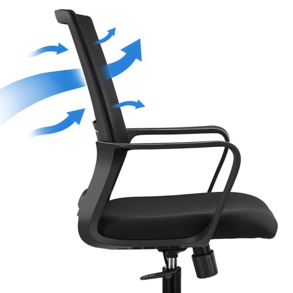 swivel stool, 1-way workstation, adjustable table, executive visitors seat