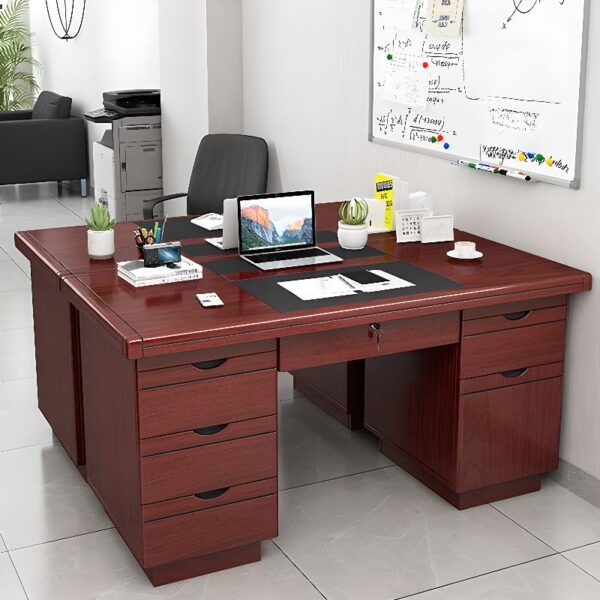 1-way workstation, 1.2m advance office desk, 2400mm boardroom table, 3-door mahogany filling cabinet, 3-link waiting bench, boardroom table chairs, Ergonomic Office Chair, Executive Office Chair