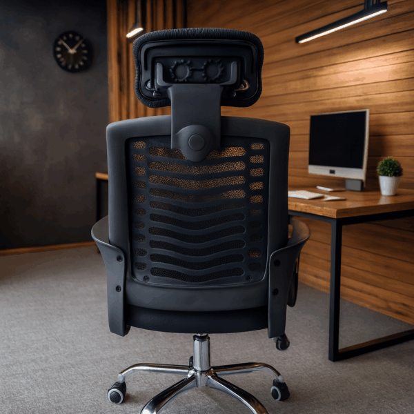 1.8m executive office desk, reclining executive office seat, 15-locker filing cabinet, 1-way workstation, clerical office seat, executive coffee table, 5-seater waiting sofa