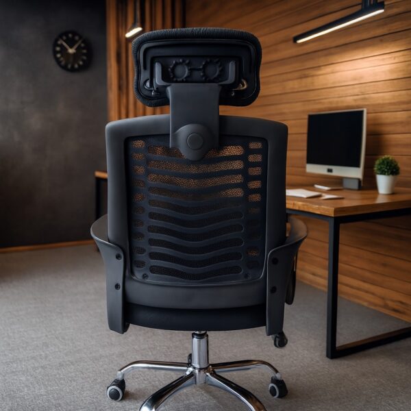 1.8m executive office desk, reclining executive office seat, 15-locker filing cabinet, 1-way workstation, clerical office seat, executive coffee table, 5-seater waiting sofa