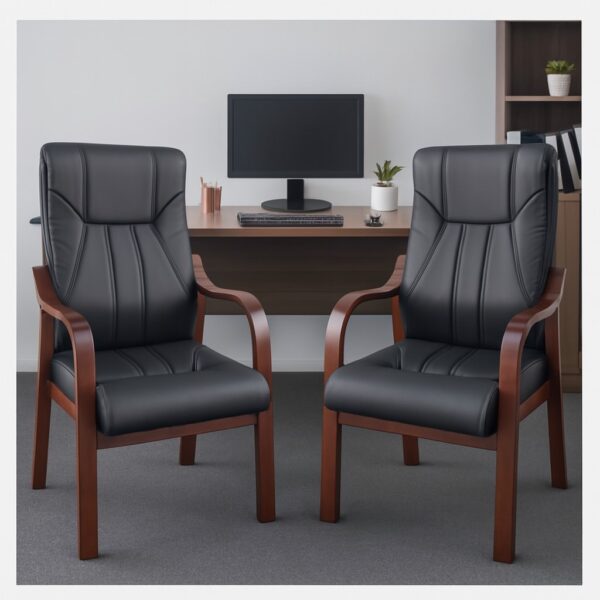 1.8m executive office desk, reclining executive office seat, 15-locker filing cabinet, 1-way workstation, clerical office seat, executive coffee table, 5-seater waiting sofa