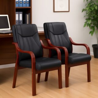 1.8m executive office desk, reclining executive office seat, 15-locker filing cabinet, 1-way workstation, clerical office seat, executive coffee table, 5-seater waiting sofa