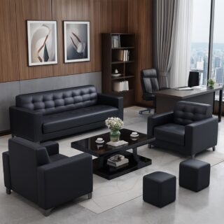 mahogany visitors seat, 2-door wooden credenza, 1.8m executive office desk, reclining director seat, 3-door advance cabinet, mesh visitors seat, 2m advance office desk, orthopedic office seat, executive coat hanger, 5-seater waiting sofa, 1-way workstation, ergonomic office seat