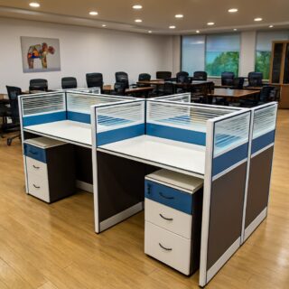 swivel stool, 1-way workstation, adjustable table, executive visitors seat