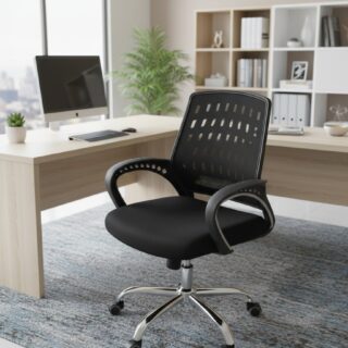 swivel stool, 1-way workstation, adjustable table, executive visitors seat