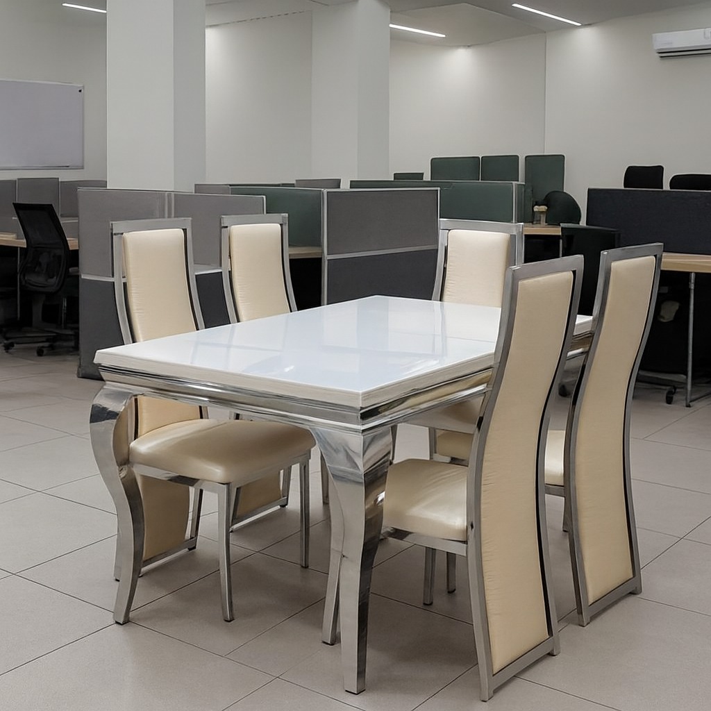 orthopedic office seat, 3-door wooden cabinet, 4-seater conference table, catalina seat, 1-way workstation, executive office seat