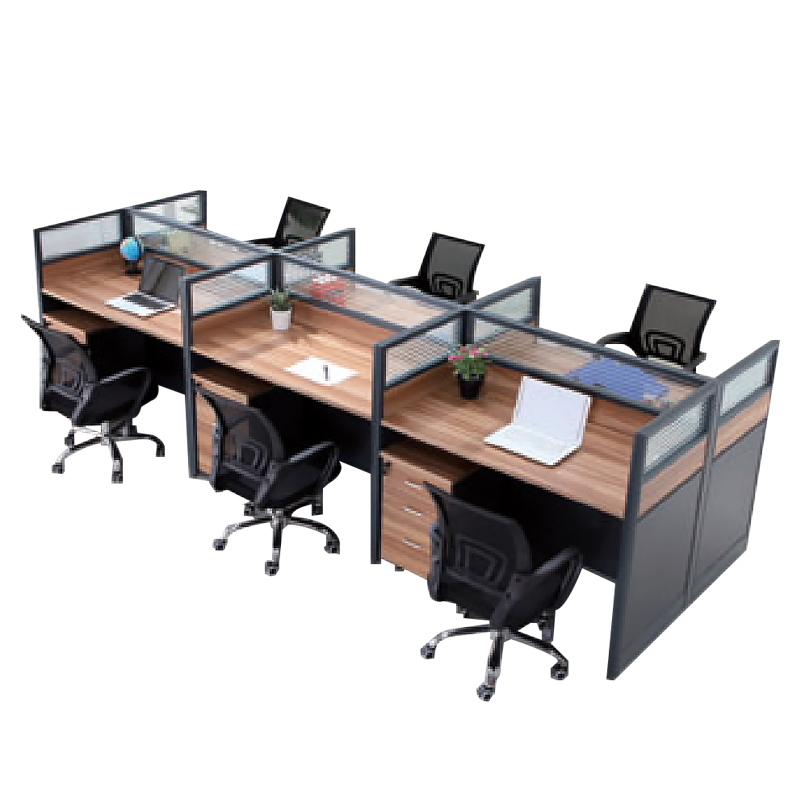 1800mm executive desk, 3-door mahogany filling cabinet, 4 Drawer Steel Cabinet, 6-way workstation, Backmesh Office Chair, butterfly office seat, tosca visitors seat