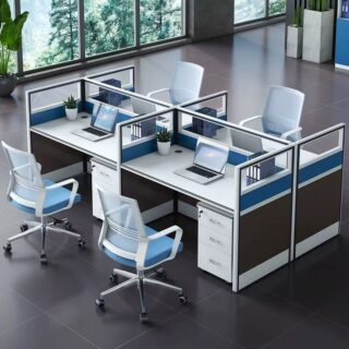 2m executive desk, 3-door mahogany filling cabinet, 3m boardroom table, 4 Drawer Steel Cabinet, 4 Way Work Station, boardroom table chairs, Executive Office Chair, strong mesh office seat No
