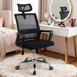 Office furniture 2-way workstation, 3-door mahogany filling cabinet, 3m boardroom table, 5-seater reception sofa, boardroom table chairs, Ergonomic Office Chair, Headrest office Chair, mahogany coat hanger, office desk