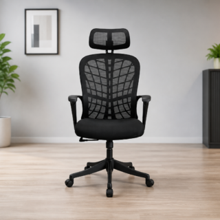 Medium back chairs, Office chairs, Office furniture 1-way workstation, 2400mm boardroom table, 4 Drawer Steel Cabinet, boardroom table chairs, ergonomic office seat, mahogany coat hanger