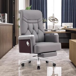 Medium back chairs, Office chairs, Office furniture 1-way workstation, 3-door mahogany filling cabinet, catalina visitors seat, mahogany coat hanger, strong mesh